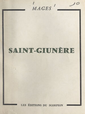 cover image of Saint-Giunère